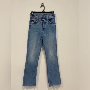 MOTHER High Rise Light Blue Jeans